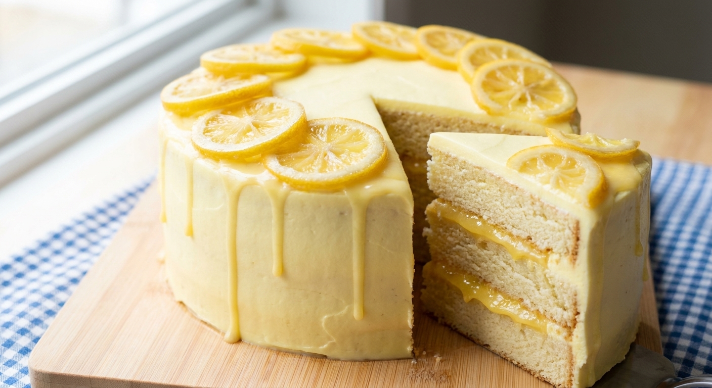 Sunlit Citron Solstice Artisanal Cake